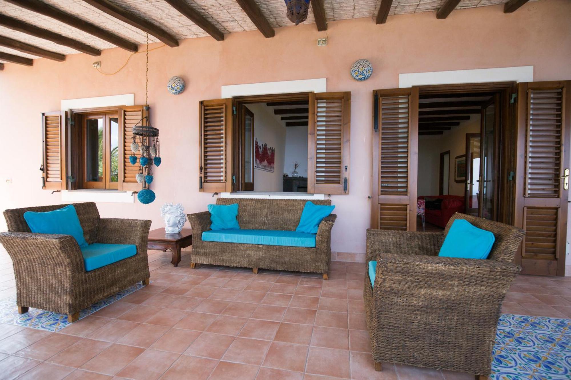 Sealight Villa Lipari - Vista E Piscina Exterior foto